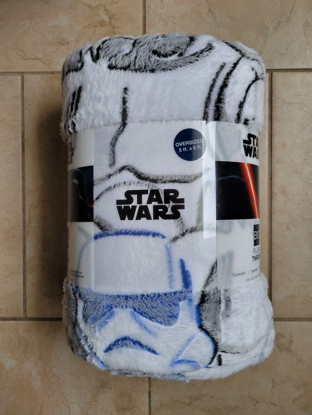 The Big One Star Wars Stormtrooper Blanket-New